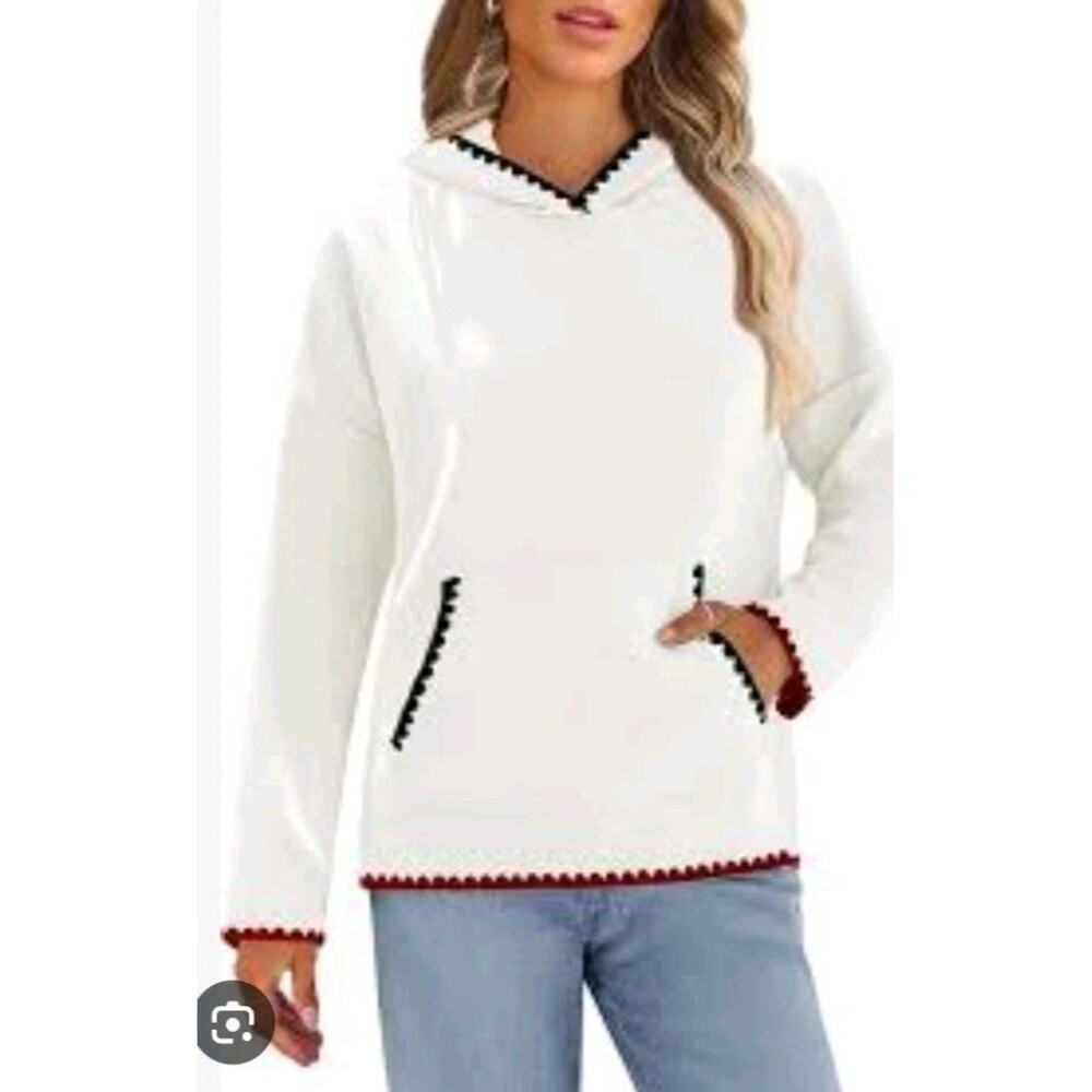 MEROKEETY Women's 2024 Casual Long Sleeve Hoodies Fall Loose Pullover...